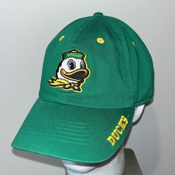 Oregon Ducks OU Green Sloop Happy Duck Logo  Baseball Golf hat Cap - Picture 1 of 4